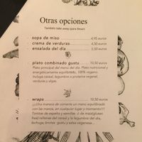 set menu of the day at Gustu Bilbao in Bilbao