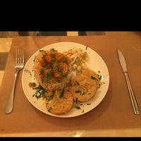 plate of the day - protein balanced at Gustu Bilbao in Bilbao