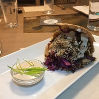 The schwarma wrap at Gustu Bilbao in Bilbao