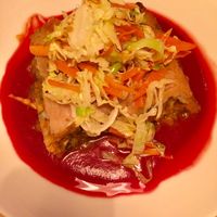 Tempeh lasagna  at Gustu Bilbao in Bilbao