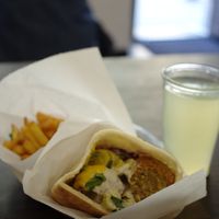 Falafel dinner at Falafelbaren - Hornsgatan in Stockholm