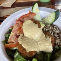 Falafel bowl at Cafe Mono Congo in Dominical