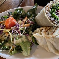 Vegan burrito   at Cafe Mono Congo in Dominical