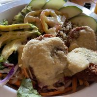 Falafel bowl at Cafe Mono Congo in Dominical