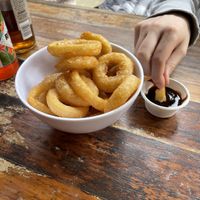Onion rings  at Island Burger Bar in Cape Woolamai