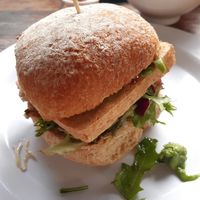Tofu Burger at Island Burger Bar in Cape Woolamai
