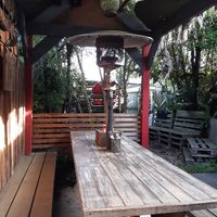 Beer Garden at Island Burger Bar in Cape Woolamai
