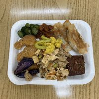 My plate. at Miao Yuan Su Shih Buffet in Taipei