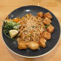 Gebratene Reisnudeln mit Paniertem Tofu  at Asia Van in Ulm