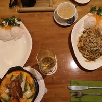 Vegan table at Asia Van in Ulm