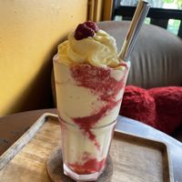 Red mango smoothie   at Fruit Plus in Chiang Mai