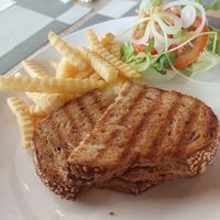 Vegan cheese sandwich at Fruit Plus in Chiang Mai