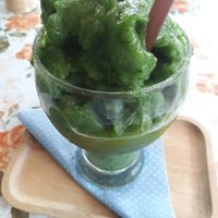 Green smoothie at Fruit Plus in Chiang Mai