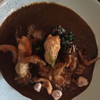 Setas en mole (mushrooms in mole sauce) at Forever - Polanco in Mexico City