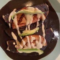 Black bean tacos  at Forever - Polanco in Mexico City