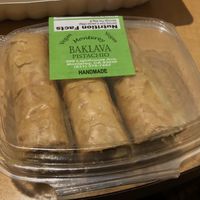 Vegan pistachio baklava! at Paprika Cafe in Monterey