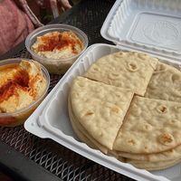 Hummus and Baba Ganoush at Paprika Cafe in Monterey