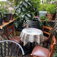 Tiny Outdoor Area at Paprika Cafe in Monterey