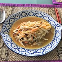 Stir fried sprouts and mushroom  at 108 Vegetarian Cuisine in Phuket