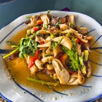 Stir fried mushrooms  at 108 Vegetarian Cuisine in Phuket