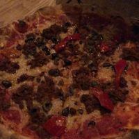 Spicy Mariana with vegan cheese and chorizo. at Beretta in San Francisco