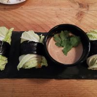 Springrolls. at Zest for Life in Amsterdam