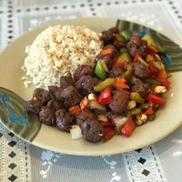 Kung-Pao at Loving Vegan Market & Cuisine in Winter Park