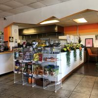 This is the small shopping area where you can purchase other items  at Loving Vegan Market & Cuisine in Winter Park