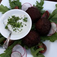 Falafel mit Merrettichschaum at Gasthaus Zum Anker in Efringen-kirchen