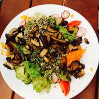 Gemischter Salat mit Champignons at Gasthaus Zum Anker in Efringen-kirchen