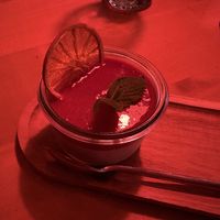 Dessert (vegan strawberry panna cotta)   at Gasthaus Zum Anker in Efringen-kirchen