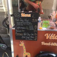 Menu at Velo Vege Food Bike in Toulouse