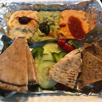 Hummus Sampler (carry out) at Zoës Kitchen in Bluffton