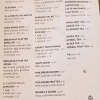 Breakfast/lunch menu at Bijzonder in Maastricht