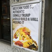 Outside at Los Tacos in Bergen