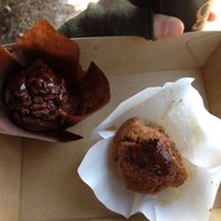 Vegan muffins: chocolate & banana at Common Circus in Belmont