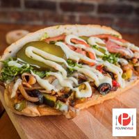 Veggie submarine (specify vegan) at Poutineville in Quebec