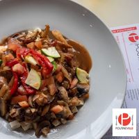 Poutine légumes grillés at Poutineville in Quebec