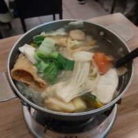 Hot pot (regular one, not flavored) at Quán Zhēn SùShí 全真素食 in Taipei