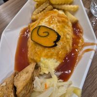 Classic omurice at Quán Zhēn SùShí 全真素食 in Taipei