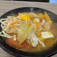 Spicy noodles at Quán Zhēn SùShí 全真素食 in Taipei