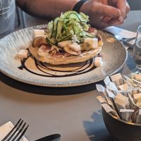 Vegan Tarte tatin at Jute Cafe Bar  in Dundee