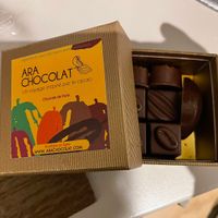 Assorted chocolates  at Ara Chocolat in Paris