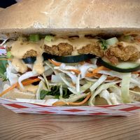 Shrimp Po Boy  at Half-Peach Bakery & Cafe in Louisville
