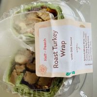 Delightful wrap and heavenly dipping sauce!  at Half-Peach Bakery & Cafe in Louisville