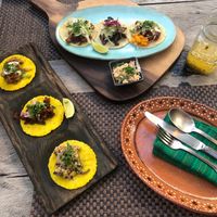 Taco time at Charly's Vegan Tacos - Food Truck in Tulum