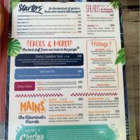 English menu at Charly's Vegan Tacos - Food Truck in Tulum
