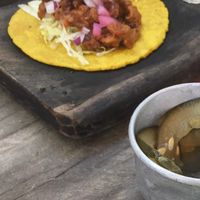 Tacos veganos. at Charly's Vegan Tacos - Food Truck in Tulum