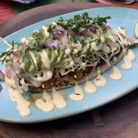 Huarache at Charly's Vegan Tacos - Food Truck in Tulum