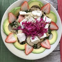 Kale Salad at Charly's Vegan Tacos - Food Truck in Tulum